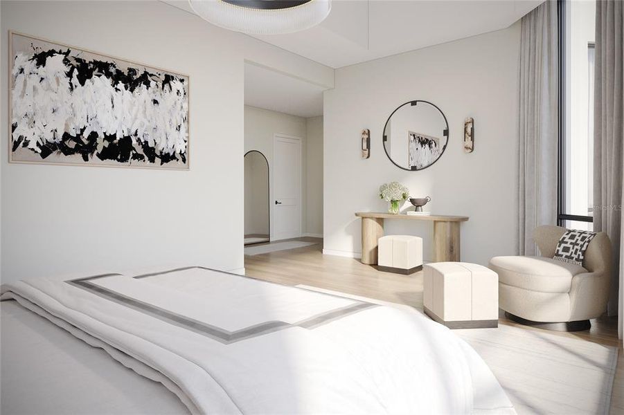 Furnished interior view inside a new home in , Sarasota (Image 8).