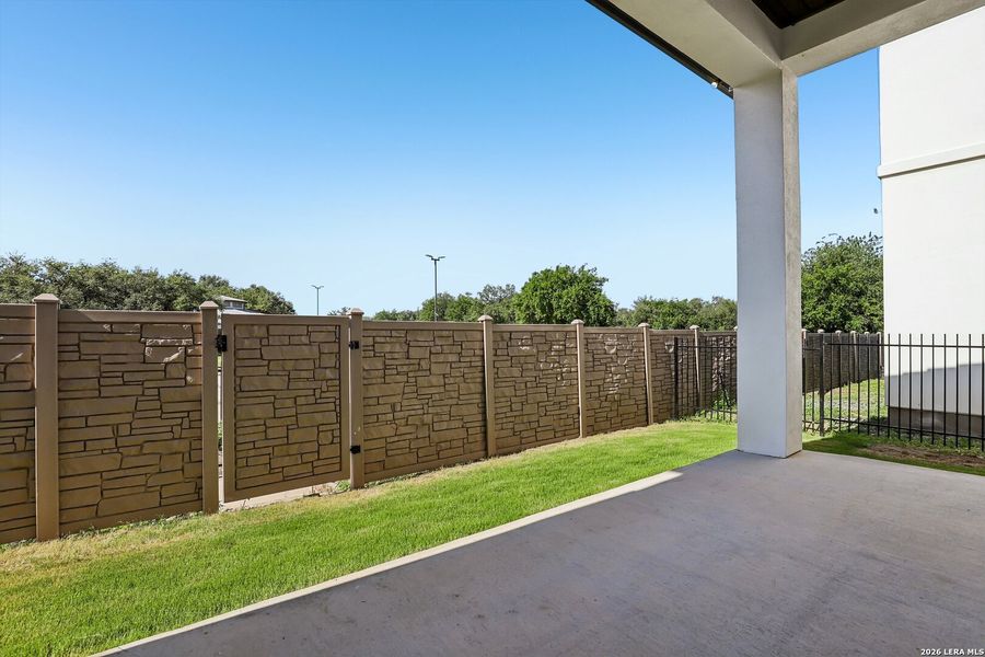Exterior details and patio area of a home in , San Antonio (Image 29).