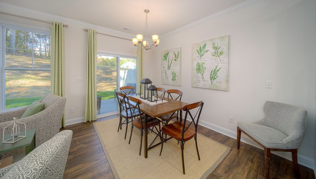 Furnished interior view inside a new home in The Townes at Stonecrest, Hendersonville (Image 5).