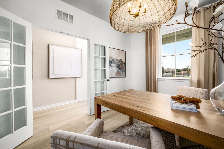 Representative furnished interior of a home built from the Sandalwood by Pulte Homes in La Cima, San Marcos (Image 18). Representative furnished interior of a home built from the Sandalwood by Pulte Homes in La Cima, San Marcos (Image 18).