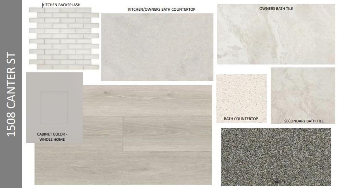 Design Selections.
Home is under construction, selections subject to change.