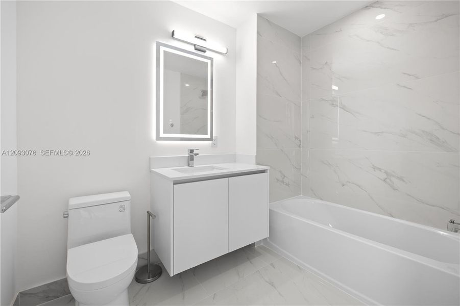 Furnished interior view inside a new home in Aria Reserve, Miami (Image 8).