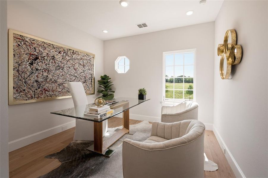 Furnished interior view inside a new home in , Flower Mound (Image 7).