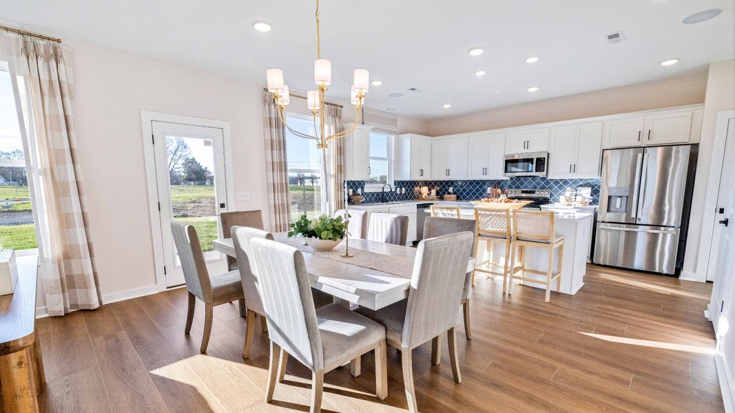 Representative furnished interior of a home built from the Bedford by DRB Homes in Riley Farms, Rockvale (Image 7).