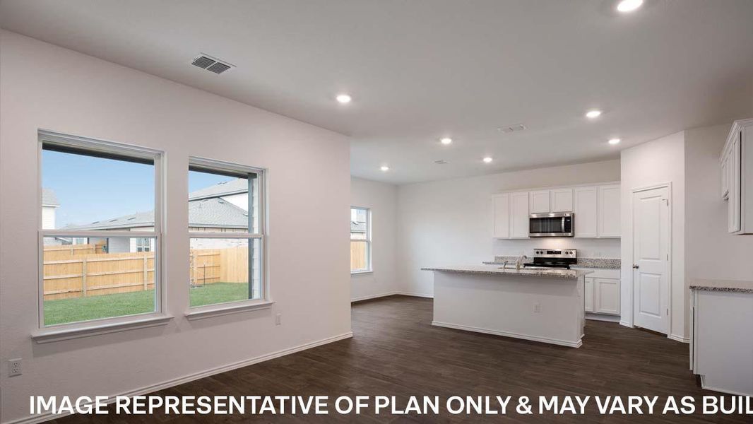 Furnished interior view inside a new home in Palomino, Manor (Image 3). Furnished interior view inside a new home in Palomino, Manor (Image 3).