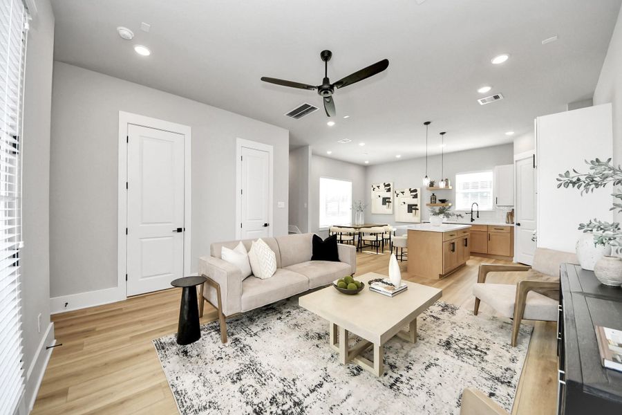 Furnished interior view inside a new home in , Houston (Image 18). Furnished interior view inside a new home in , Houston (Image 18).