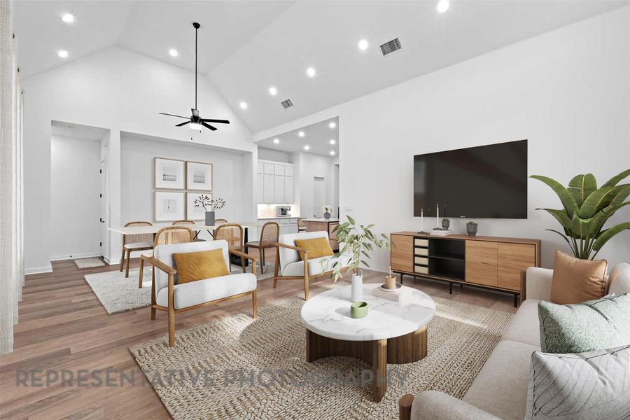 Furnished interior view inside a new home in Broken Oak, Georgetown (Image 12).