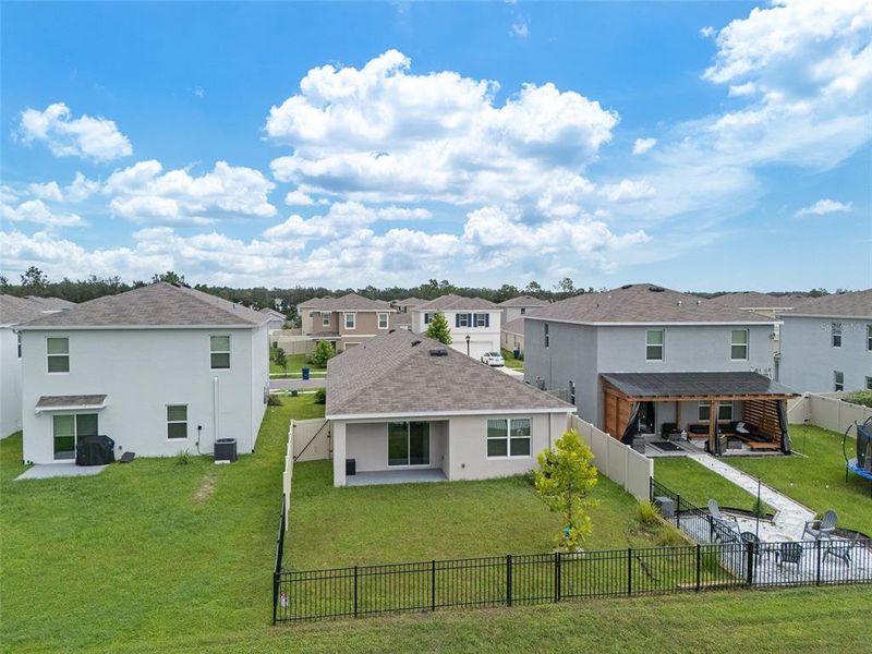 Exterior details and patio area of a home in Northwater at Two Rivers, Zephyrhills (Image 28).