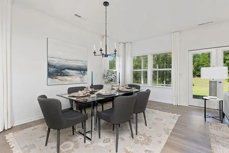 Representative furnished interior of a home built from the Vale by True Homes in Wendell Springs, Wendell (Image 11).