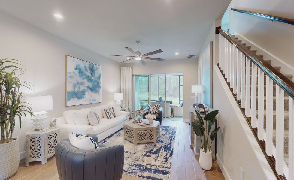 Furnished interior view inside a new home in Plantation Bay, Ormond Beach (Image 11).
