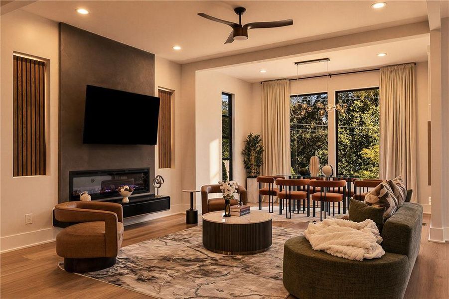 Furnished interior view inside a new home in , Atlanta (Image 53).