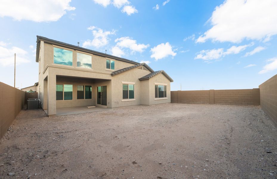Exterior details and patio area of a home in Parkside at Anthem at Merrill Ranch, Florence (Image 3).