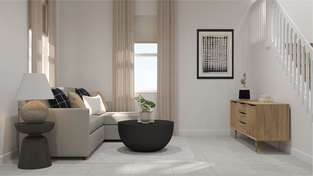 Harbor plan living room