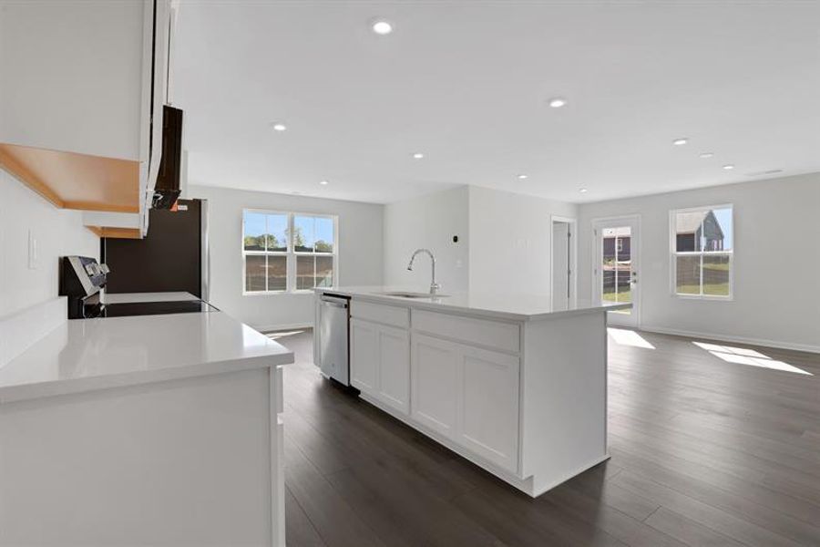 Furnished interior view inside a new home in Aspen Meadows, Hampton (Image 3). Furnished interior view inside a new home in Aspen Meadows, Hampton (Image 3).