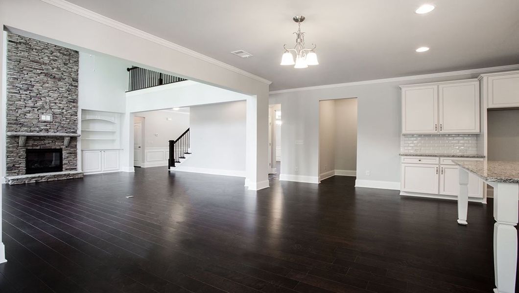 Representative unfurnished interior of a home built from the Edinburgh by D.R. Horton in Thalley Creek Estates, Cumming (Image 23).