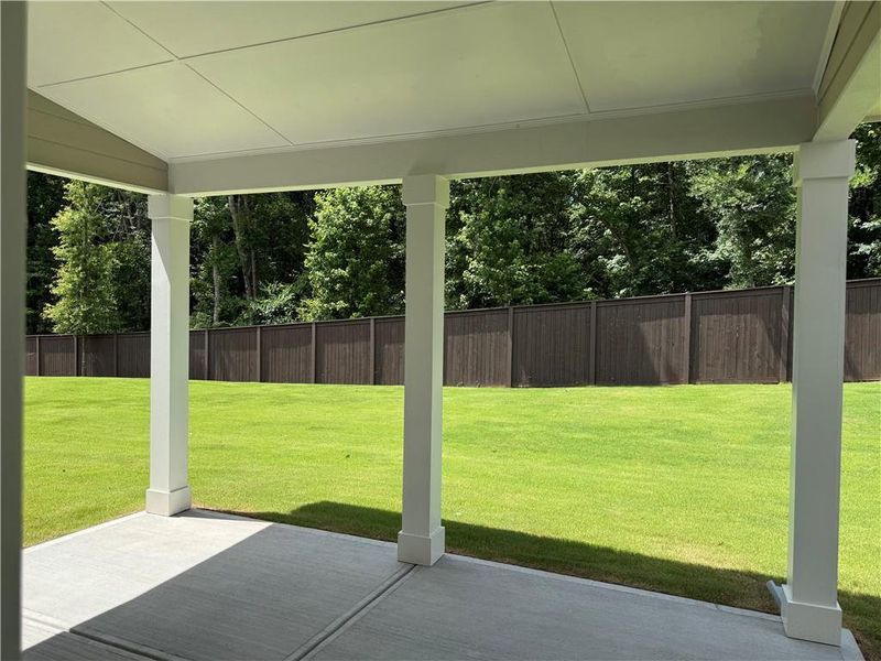 Exterior details and patio area of a home in Rosewood Lake Estates, Hoschton (Image 24). Exterior details and patio area of a home in Rosewood Lake Estates, Hoschton (Image 24).