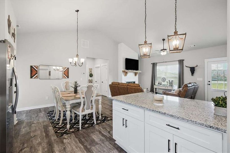 Furnished interior view inside a new home in , Tallapoosa (Image 11).
