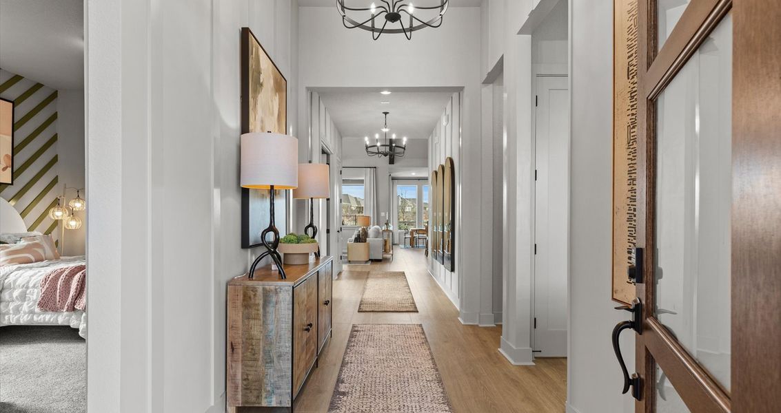 Representative furnished interior of a home built from the Malia by Chesmar Homes in Sunfield, Buda (Image 4).