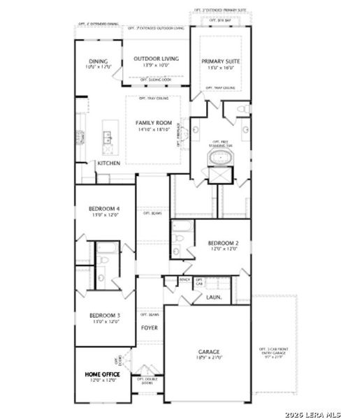 2D floor plan layout of this home in Ladera - 50s, San Antonio, TX (Image 4). 2D floor plan layout of this home in Ladera - 50s, San Antonio, TX (Image 4).