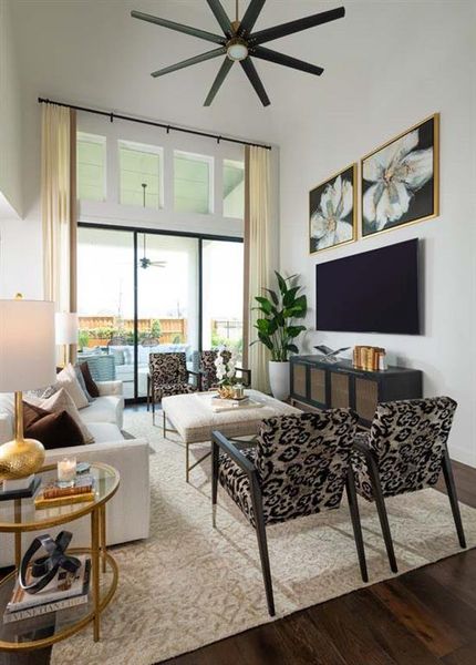 Furnished interior view inside a new home in Mosaic, Celina (Image 18). Furnished interior view inside a new home in Mosaic, Celina (Image 18).