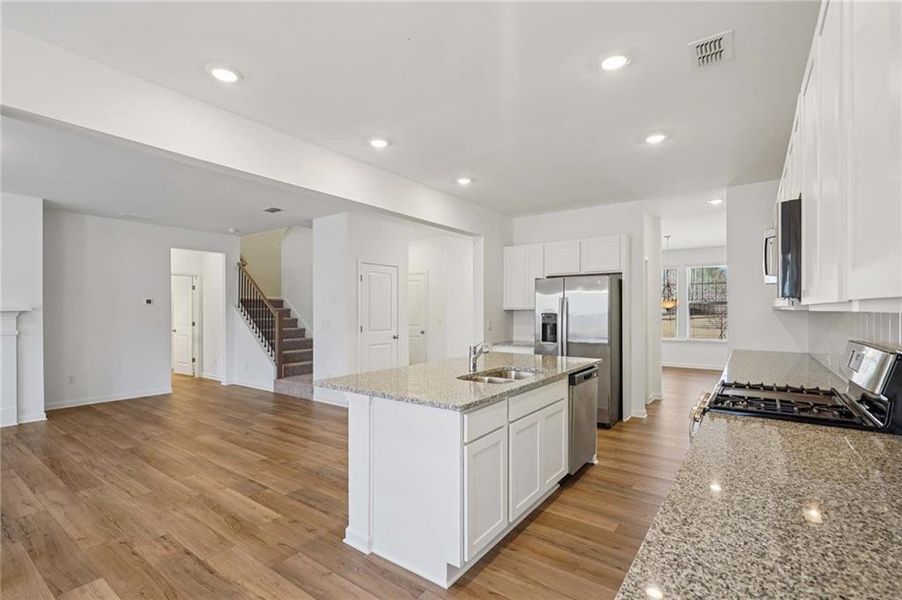 Furnished interior view inside a new home in The Pointe at Heron Bay, Locust Grove (Image 8).