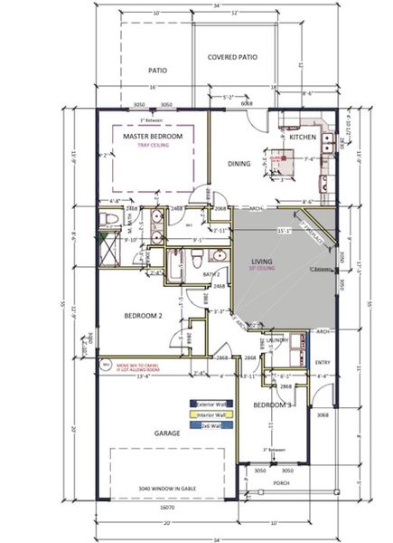 2D floor plan layout of this home in Stones Throw, Inman, SC (Image 2). 2D floor plan layout of this home in Stones Throw, Inman, SC (Image 2).