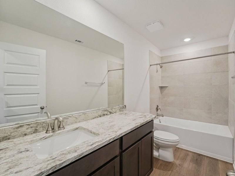 Furnished interior view inside a new home in Lakeside Meadows, Pflugerville (Image 6).