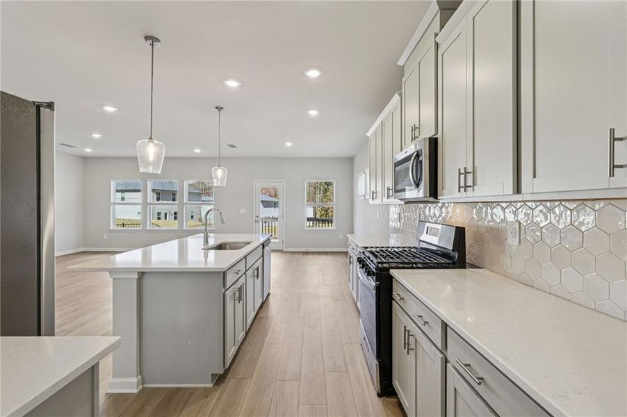 Furnished interior view inside a new home in The Oaks at Dawson, Dawsonville (Image 10).