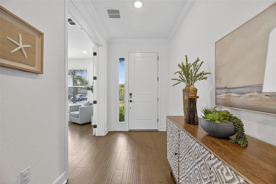 Furnished interior view inside a new home in Marisol Pointe at MiraBay Florida Series, Apollo Beach (Image 9).