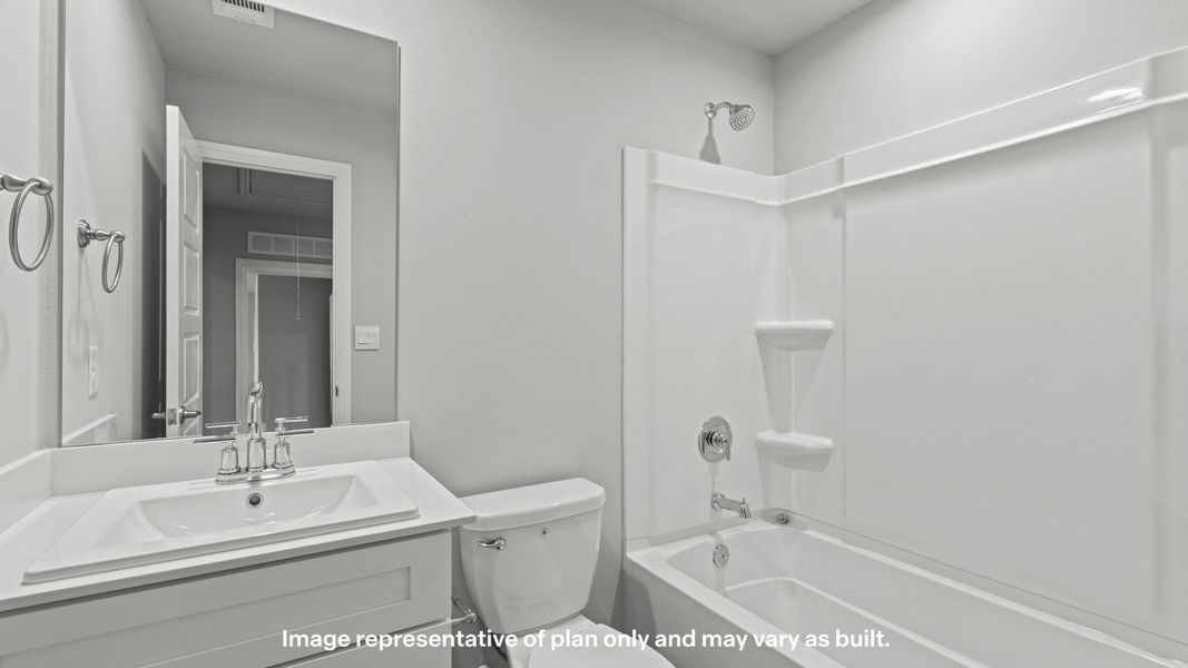 Furnished interior view inside a new home in Legacy South, Midland (Image 9). Furnished interior view inside a new home in Legacy South, Midland (Image 9).