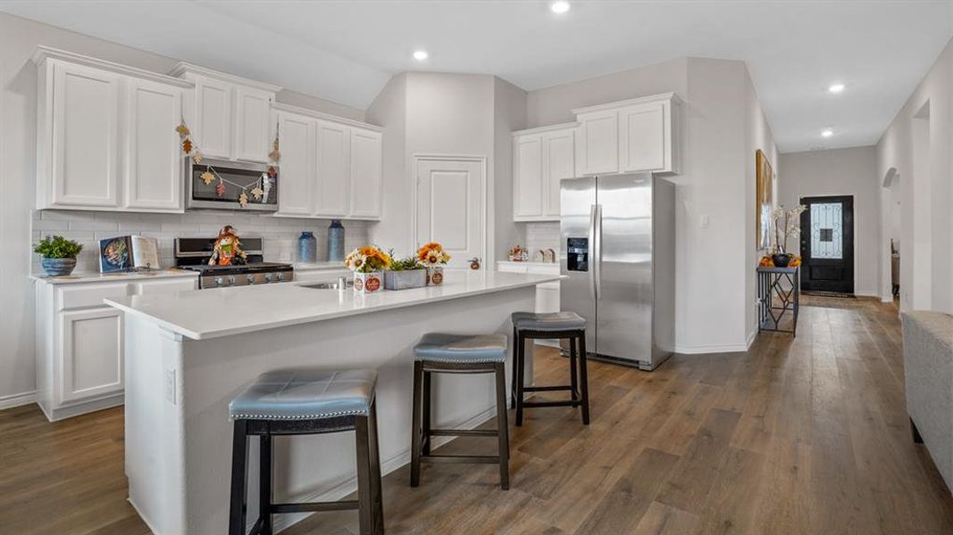 Furnished interior view inside a new home in Morning Ridge, Princeton (Image 6). Furnished interior view inside a new home in Morning Ridge, Princeton (Image 6).