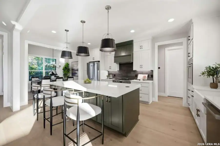 Furnished interior view inside a new home in , Fischer (Image 13).