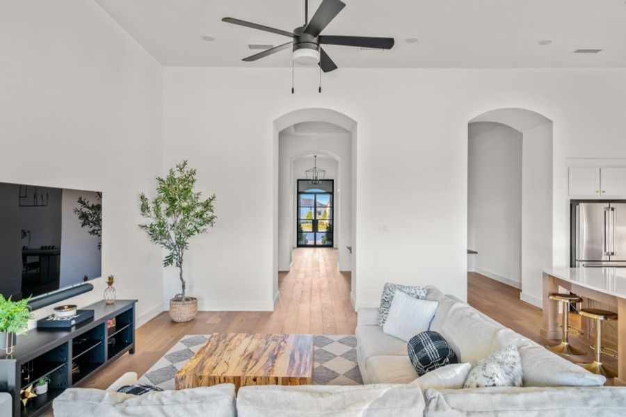 Furnished interior view inside a new home in , Liberty Hill (Image 10). Furnished interior view inside a new home in , Liberty Hill (Image 10).