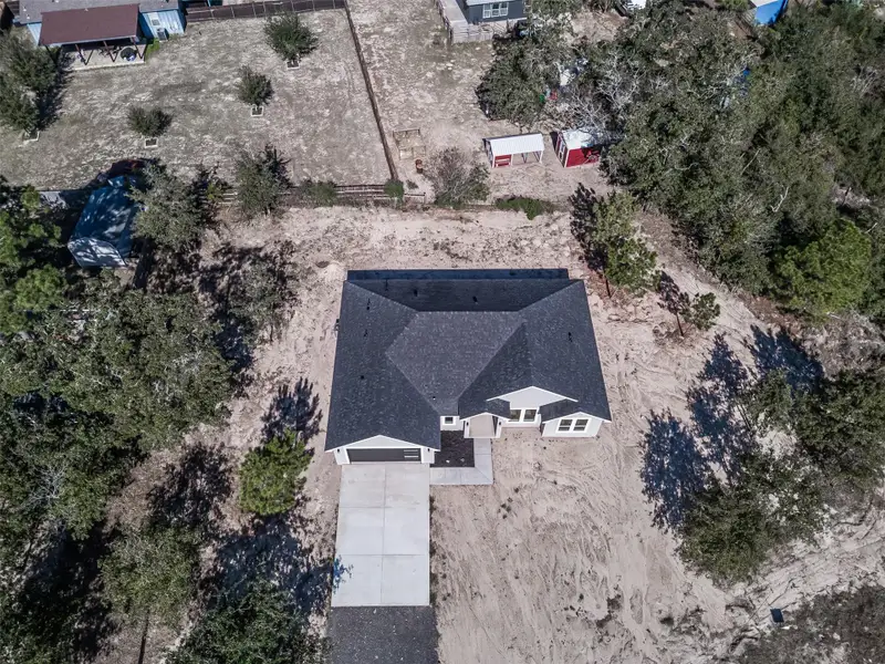 Aerial view of property and surrounding area
