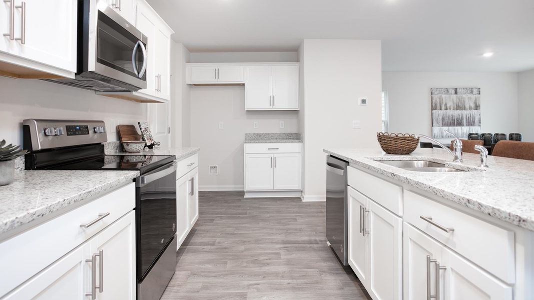 Representative furnished interior of a home built from the Elston by D.R. Horton in Chandler Pointe, Rural Hall (Image 4).