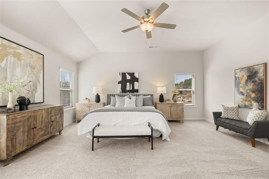 Furnished interior view inside a new home in Hillbrooke Preserve, Conyers (Image 30).