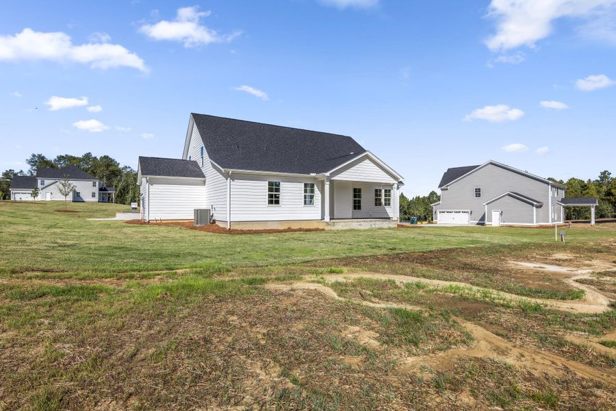 Exterior details and patio area of a home in Hancock Farms, Aiken (Image 23).