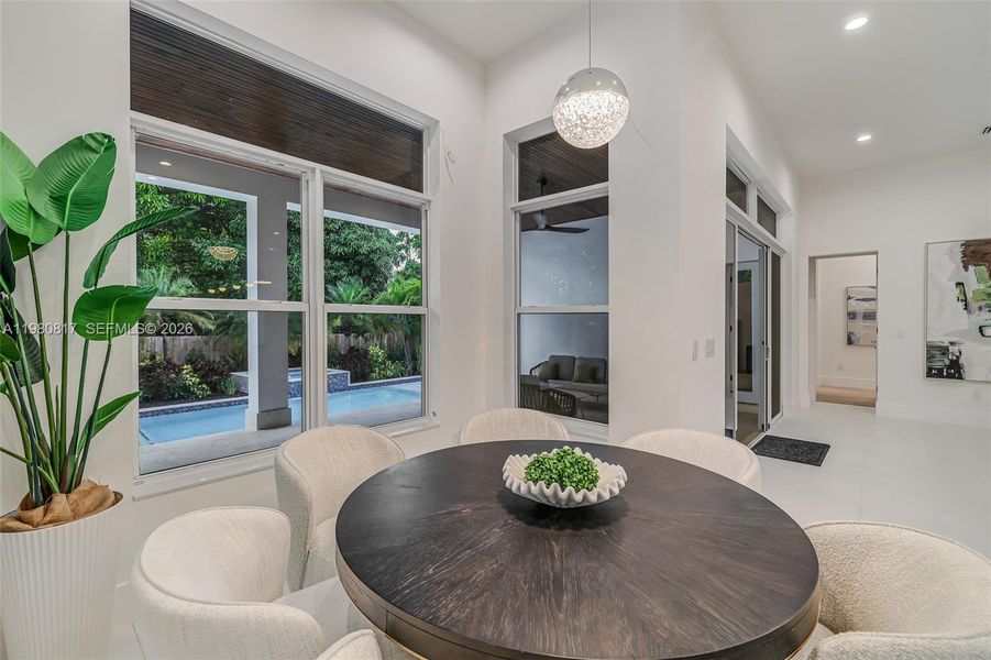 Furnished interior view inside a new home in , Biscayne Park (Image 48).