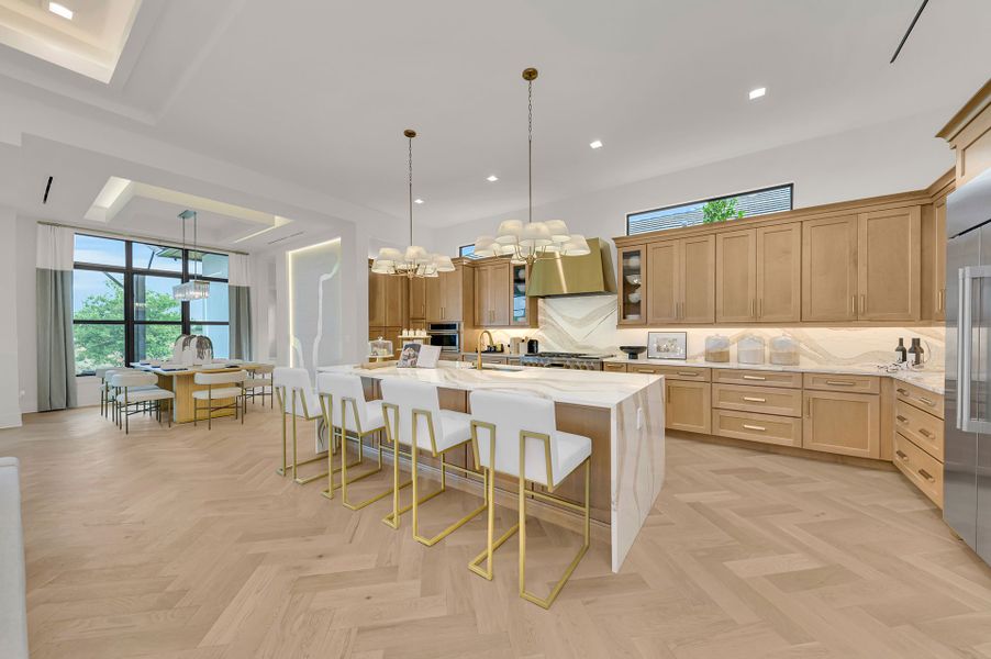 Representative furnished interior of a home built from the Sapphire by Lee Wetherington Homes in Wild Blue at Waterside, Lakewood Ranch (Image 10).