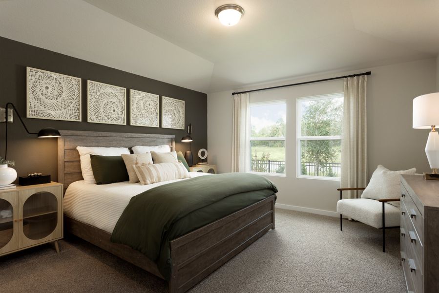 Furnished interior view inside a new home in Mavera, Conroe (Image 10).