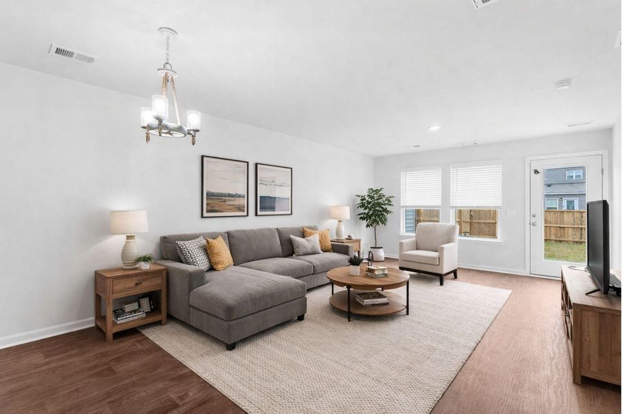 Furnished interior view inside a new home in , Summerville (Image 6).