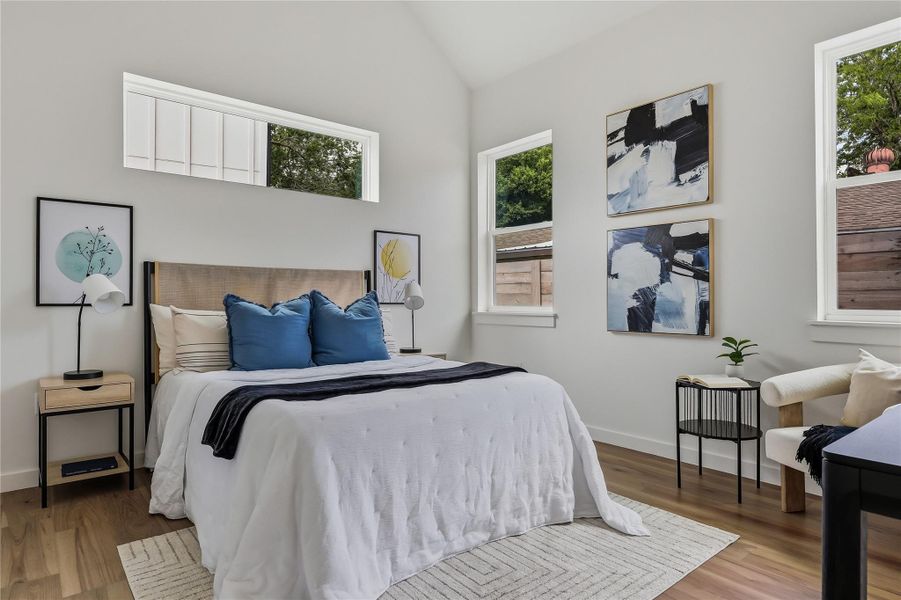 In-law suite located on the main level with private ensuite bath.