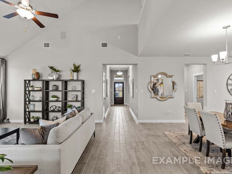 Furnished interior view inside a new home in Hannah Heights, Seguin (Image 15).