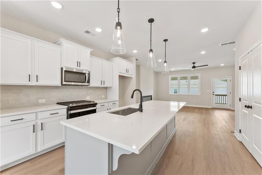 Furnished interior view inside a new home in East Park Village, Kennesaw (Image 5). Furnished interior view inside a new home in East Park Village, Kennesaw (Image 5).