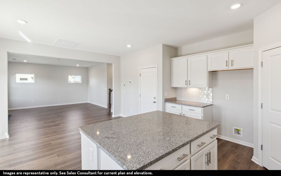 Representative furnished interior of a home built from the Magellan by CastleRock Communities in McCain's Station, Gallatin (Image 7).