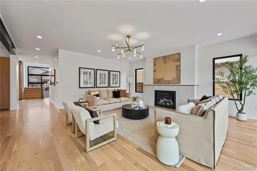 Furnished interior view inside a new home in , Denver (Image 10).