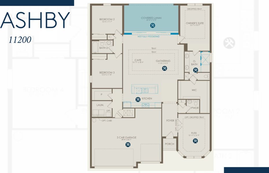 2D floor plan layout of this home in Highpointe, Stuart, FL (Image 2). 2D floor plan layout of this home in Highpointe, Stuart, FL (Image 2).