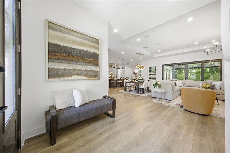Furnished interior view inside a new home in , Tarpon Springs (Image 6).