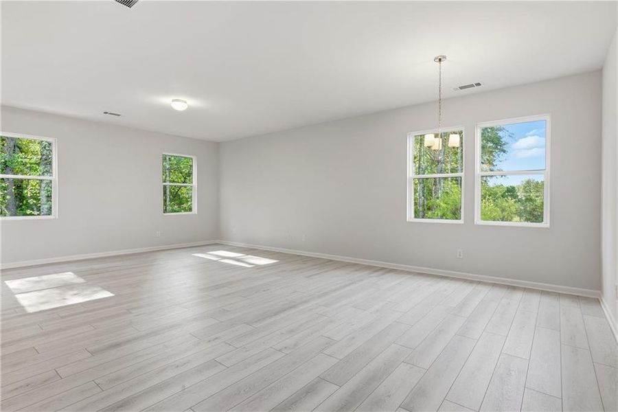 Spacious, unfurnished interior of a new home in Castleberry Pointe, Dawsonville (Image 11). Spacious, unfurnished interior of a new home in Castleberry Pointe, Dawsonville (Image 11).