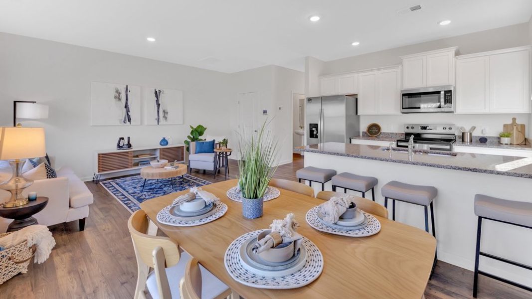 Representative furnished interior of a home built from the Altamont Townhome by D.R. Horton in Macon Townhomes, Seymour (Image 5).